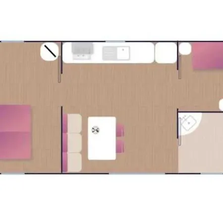 Zecamping 3 Etoiles Piscine Chauffee Locatif Tv Clim 17m2